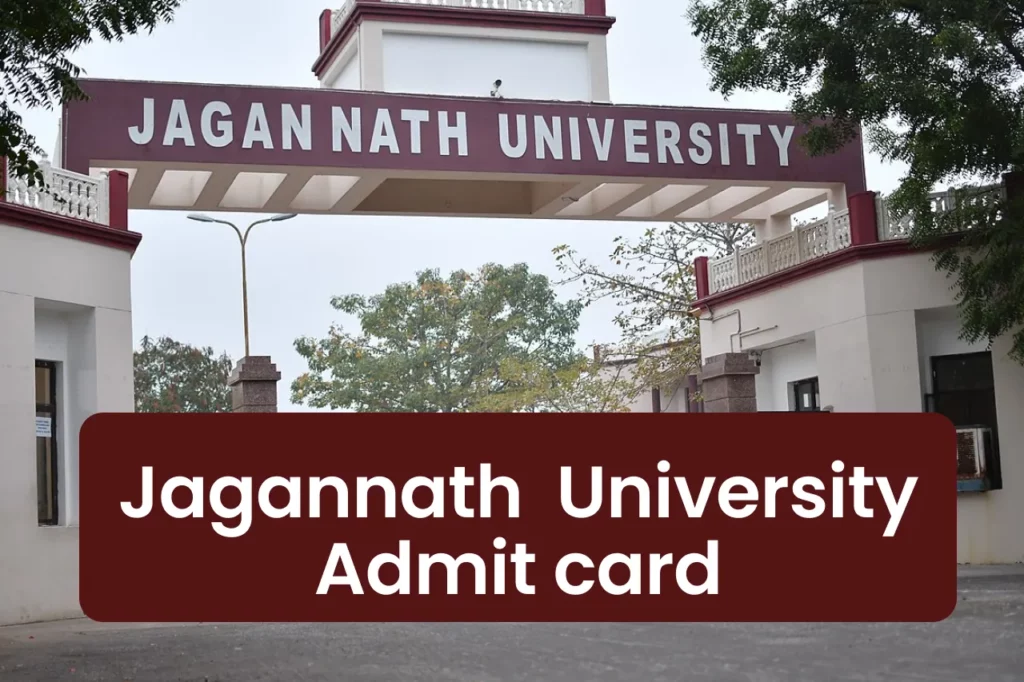 Jagannath university admit card 