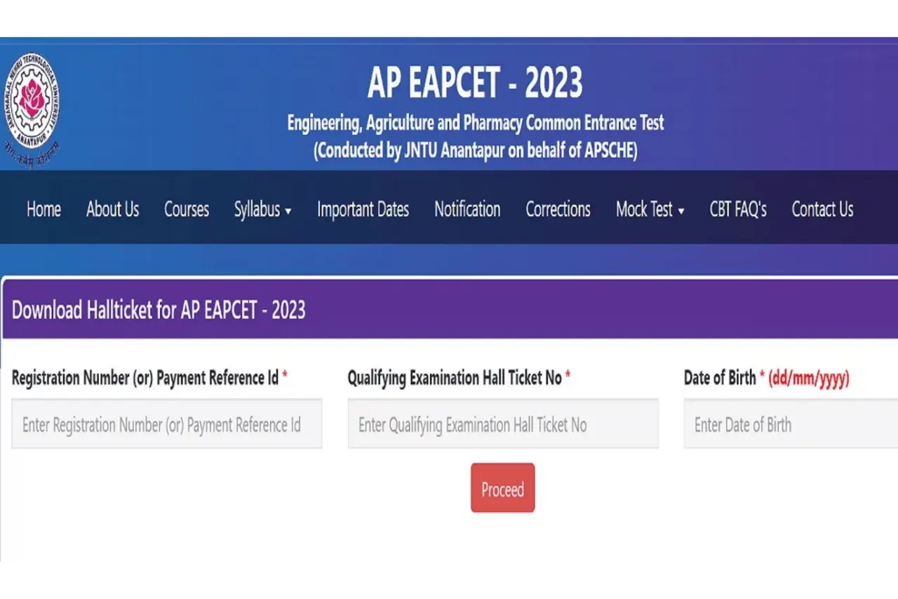 AP EAMCET 2023 Hall Ticket