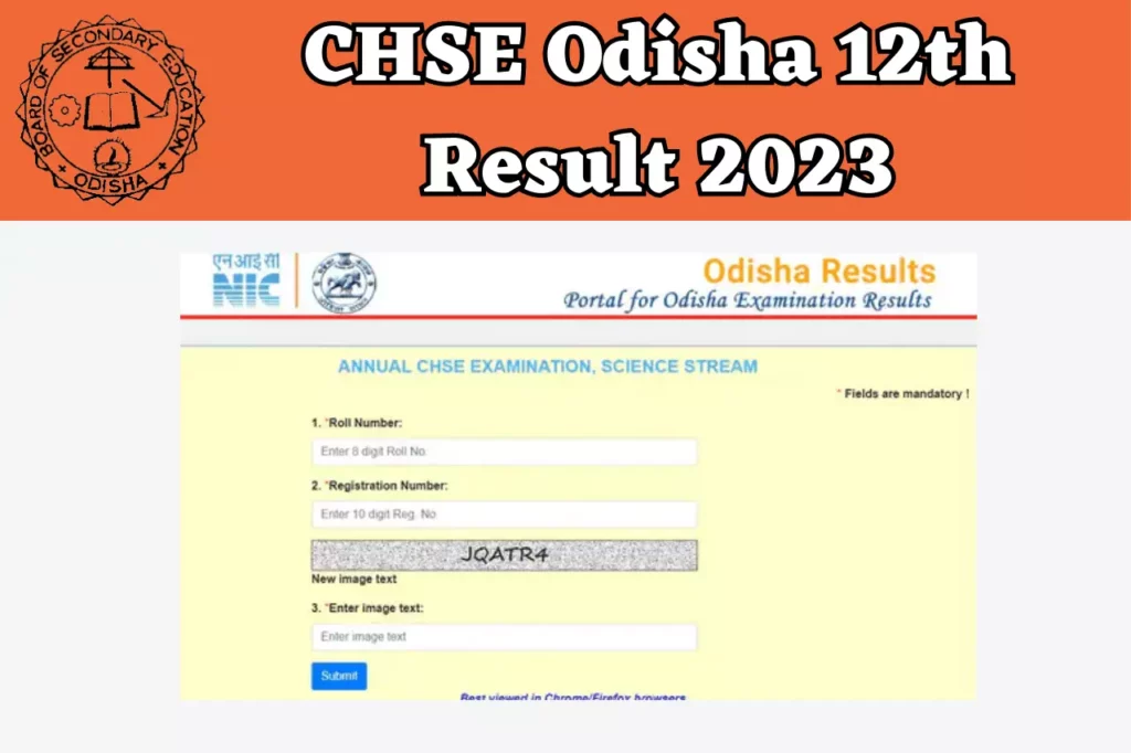 Chseodisha.Nic.In 12th Result 2023