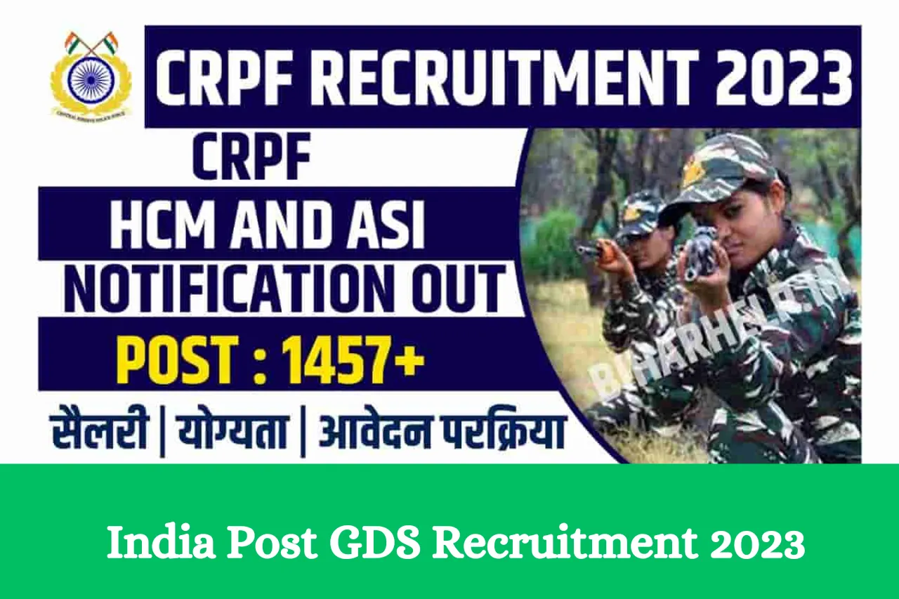CRPF Head Constable Recruitment 2023 - Steps to apply