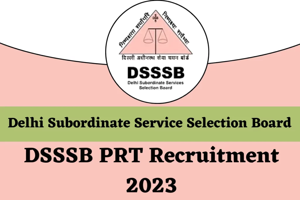 DSSSB PRT Recruitment 2023