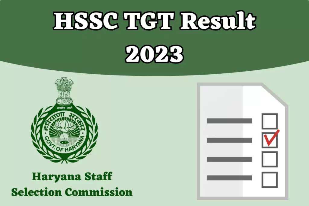 HSSC TGT Result 2023