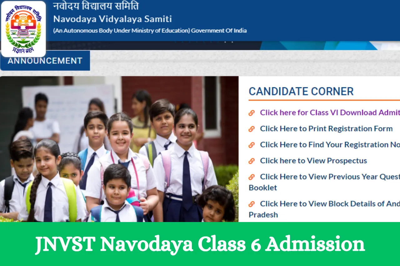 JNVST Navodaya Class 6 Admission - Steps to apply