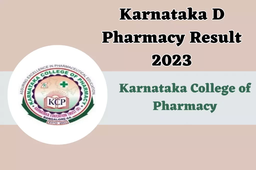 Karnataka D Pharmacy Result 2023