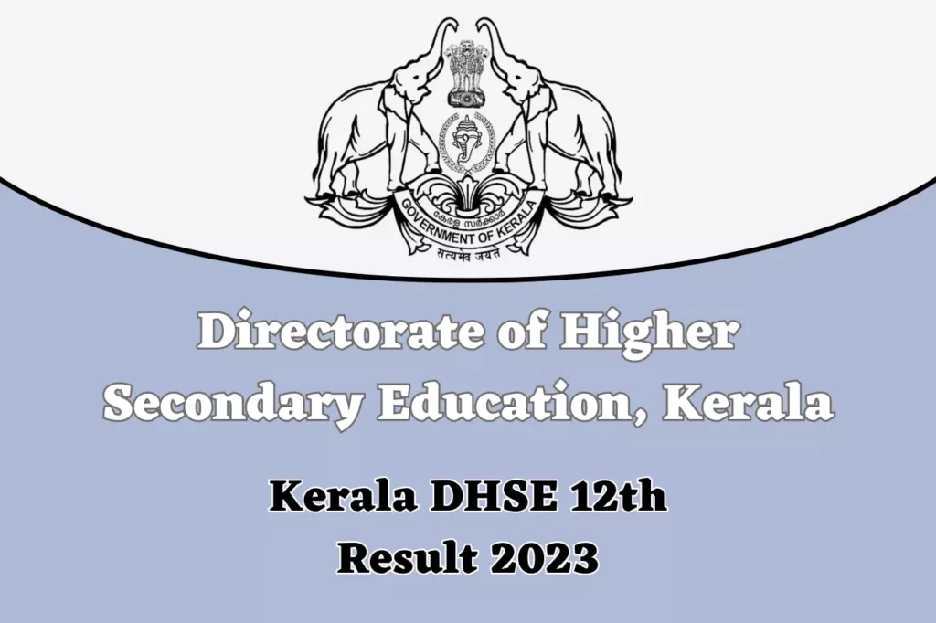 Kerala DHSE 12th Result 2023