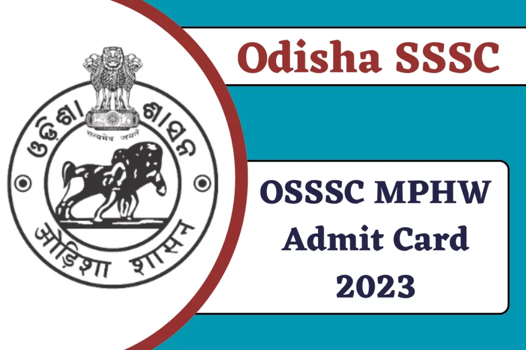 OSSSC MPHW Admit Card 2023