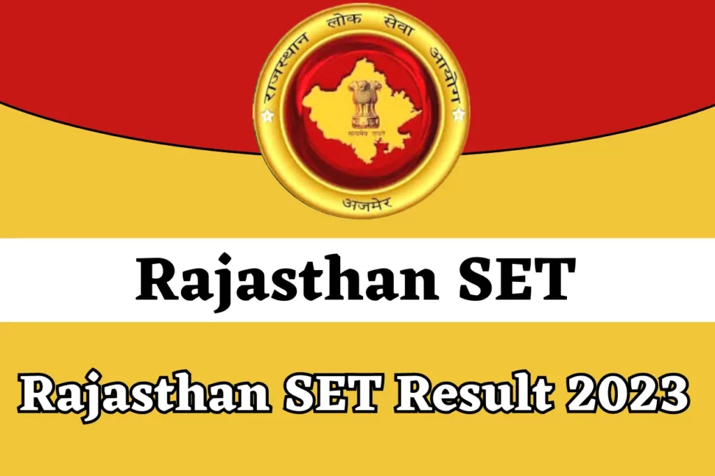 Rajasthan SET Result 2023 