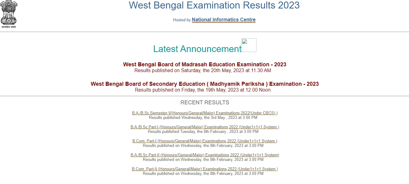 West Bengal 12th result