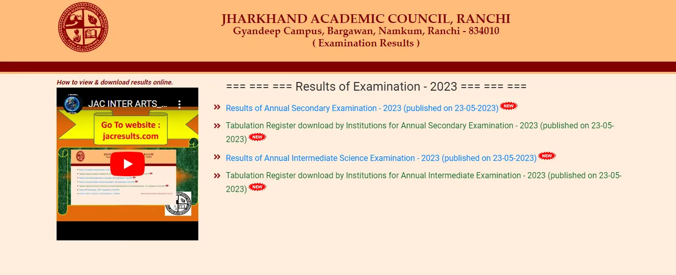 JAC 9th result