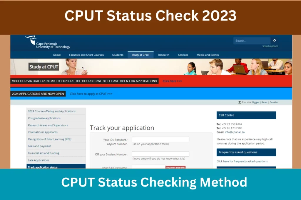CPUT Status Check